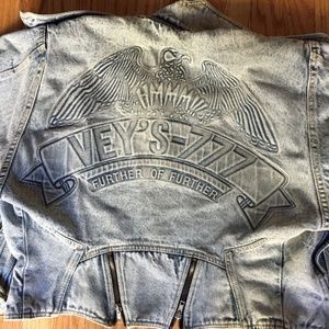 Vey's-777 vintage jean jacket biker